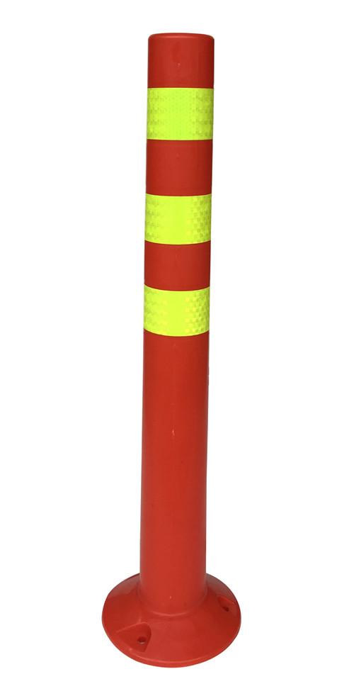 佛山粤盾交通PE塑料弹力柱警示柱柔性禁止柱橡胶车位塑料桩